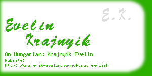 evelin krajnyik business card